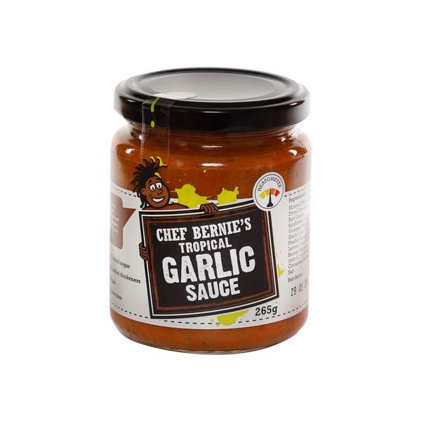 Chef - Bernis - Tropical - Garlic - Sauce - Scotch - Bonnet -Chilli - Sauce - Vegan - Gluten - Free - No - Added - Sugar