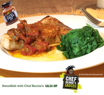 Swordfish Steak with Chef Bernie's Salsa Dip
